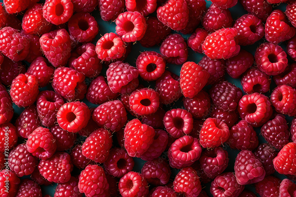 Juicy Red Raspberry Berries: Nature's Colorful and Vibrant Health Boosters Juicy Red Raspberry Berries: Nature's Colorful and Vibrant Health Boosters
