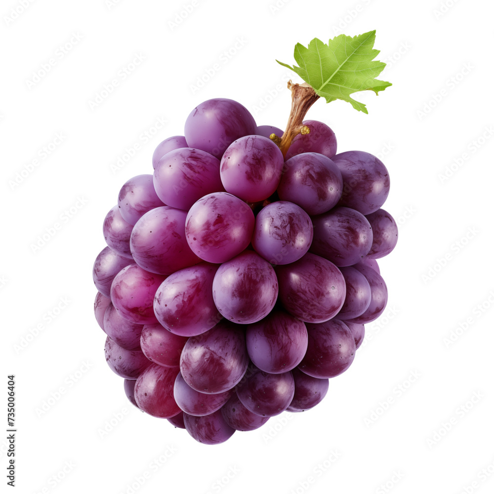 Fototapeta premium grape fruits isolated on transparent background