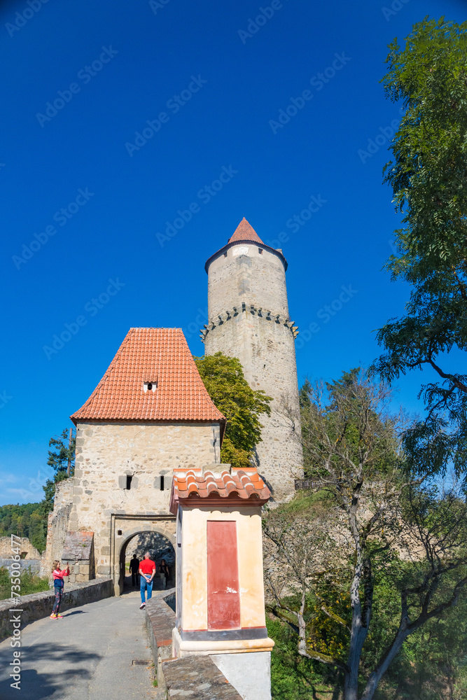 Zvikov Castle. A majestic view of the historical Zvikov Castle. Czech