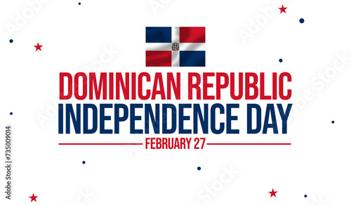 Slika na platnu Commemorate Dominican Republic Independence Day with an eloquent wallpaper adorn