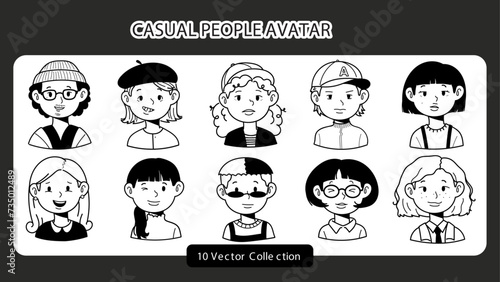 Casual People Avatar Set