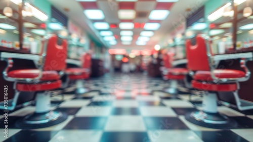 Wallpaper Mural Generative AI, Vintage photo of retro barber shop of 50s, retro interior design

 Torontodigital.ca