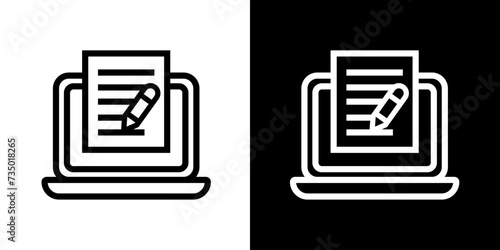 Advertising, content creation, writing skills, marketing copy, persuasive language Icon