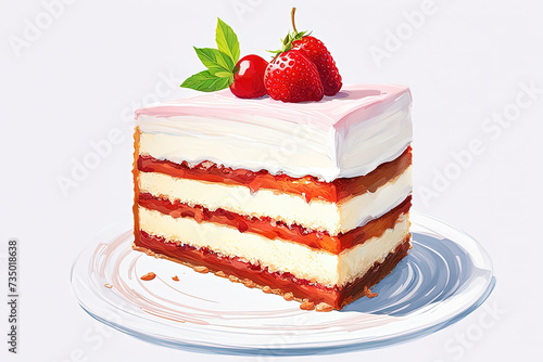 slice of cake 01 Ai generated 