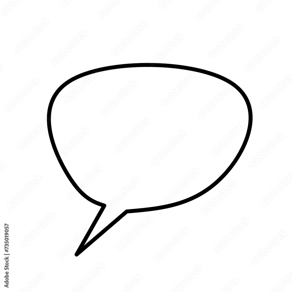 Blank space bubble speak, messages or thoughts. Illustration Isolated on transparent background Blank space bubble speak, messages or thoughts. Illustration Isolated on transparent background