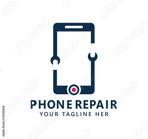 phone repair logo design