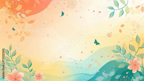 Professional spring and summer background. For presentations and product displays. The place for the text  the inscription