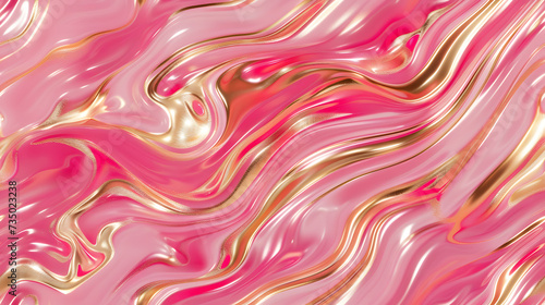 gold and pink liquid layers seamless background tile