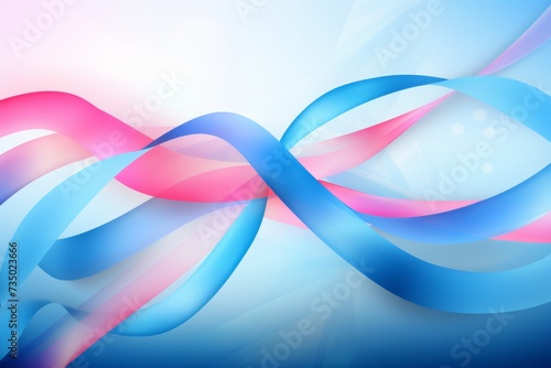 Soft pink and baby blue ribbons photo