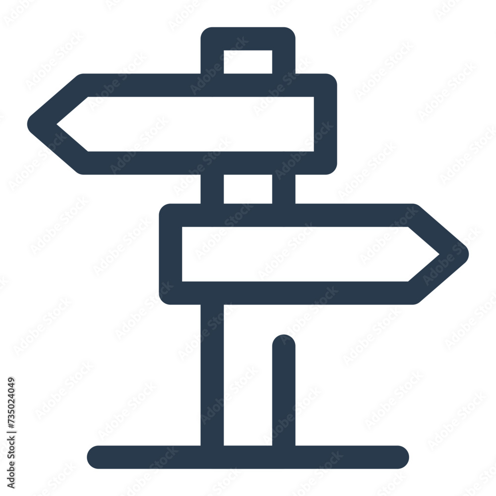 Clear Road Sign Information and Guidance Vector Icon Illustration Clear Road Sign Information and Guidance Vector Icon Illustration