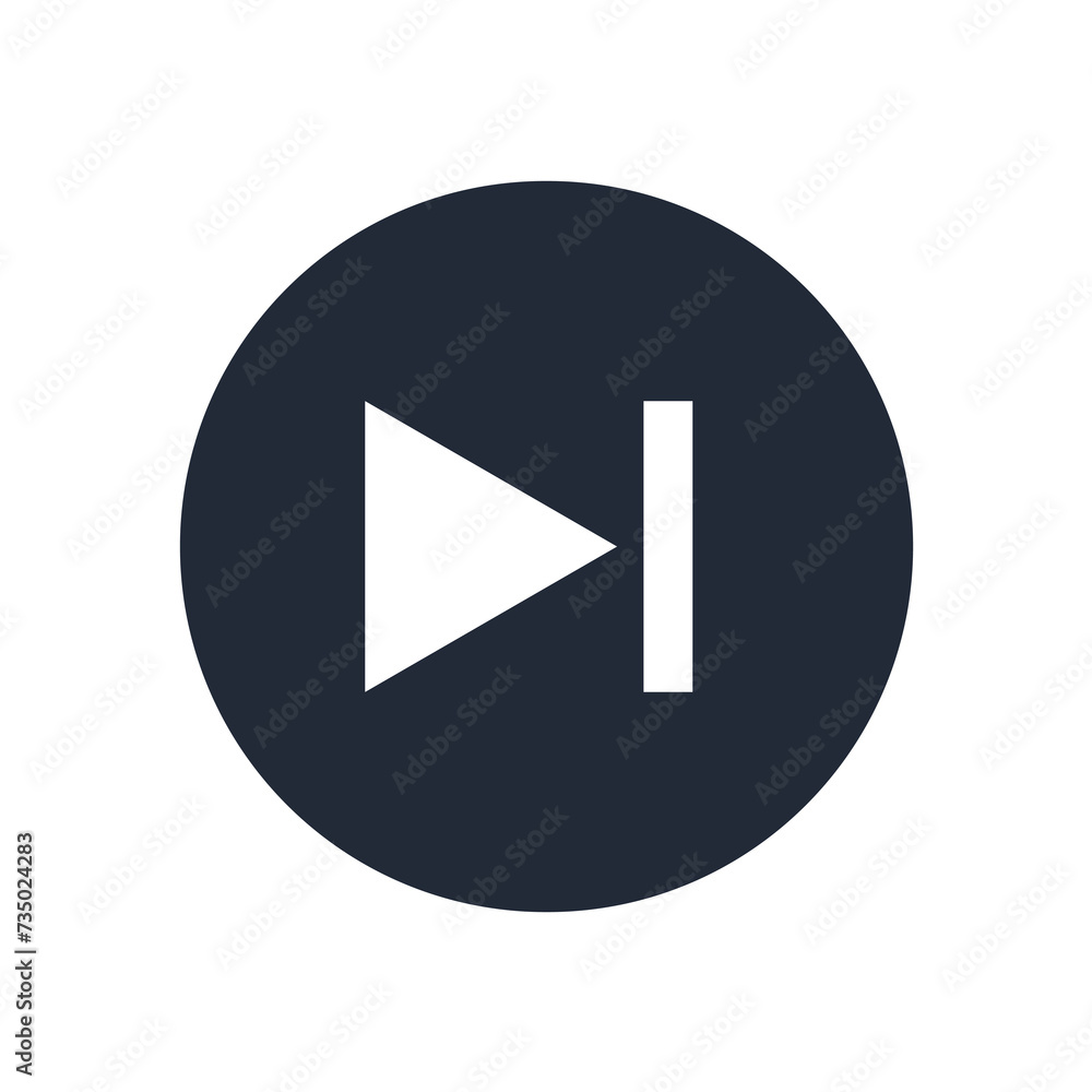 Modern play pause button icon design. Media control and digital interface Modern play pause button icon design. Media control and digital interface