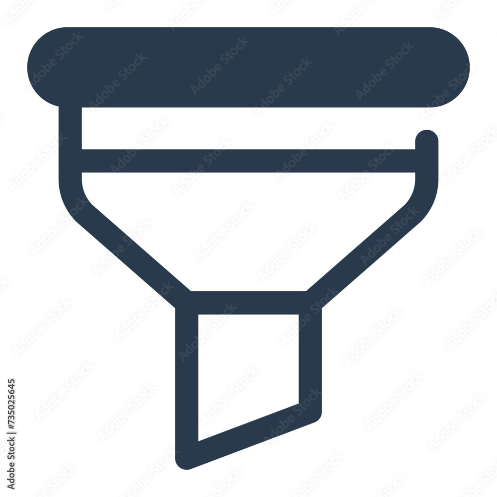 Handy Fuel Funnel for Refueling Vector Icon Illustration Handy Fuel Funnel for Refueling Vector Icon Illustration