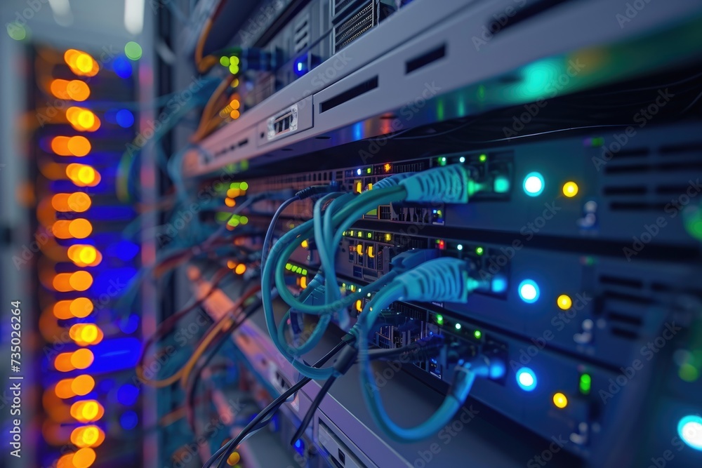 Data center and network devices in high performance operation Data center and network devices in high performance operation