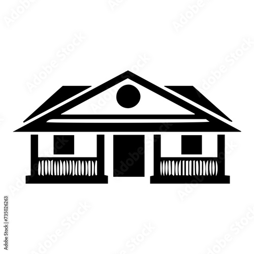 Charming House Vector Icon: Cozy Home Graphics for Real Estate, Property Listings & Architecture Designs