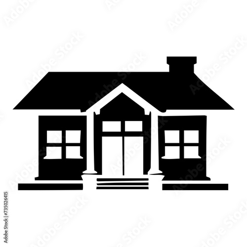 Charming House Vector Icon: Cozy Home Graphics for Real Estate, Property Listings & Architecture Designs