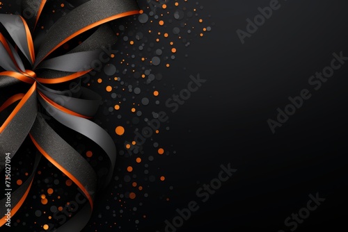 Abstract background with grey, black and orange waves for health awareness, , Digestive System Issues photo