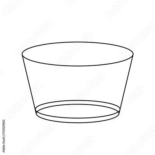 透明の空の器イラスト