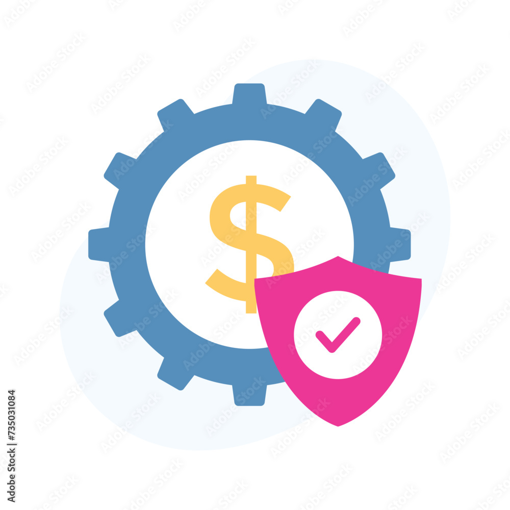 Take a look at visually appealing icon of asset management in flat style Take a look at visually appealing icon of asset management in flat style