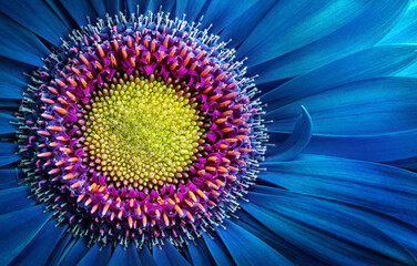 Fotobehang Hotel Roze gerbera bloem macro close-up  © Tryfonov