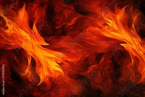 A unique fiery pattern suitable for being used as a backdrop. Generative AI