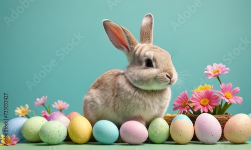 Eggstravagant Bunny: Whimsical Easter Decor in Pastels