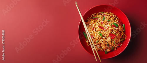 Chinese fried garlic noodles