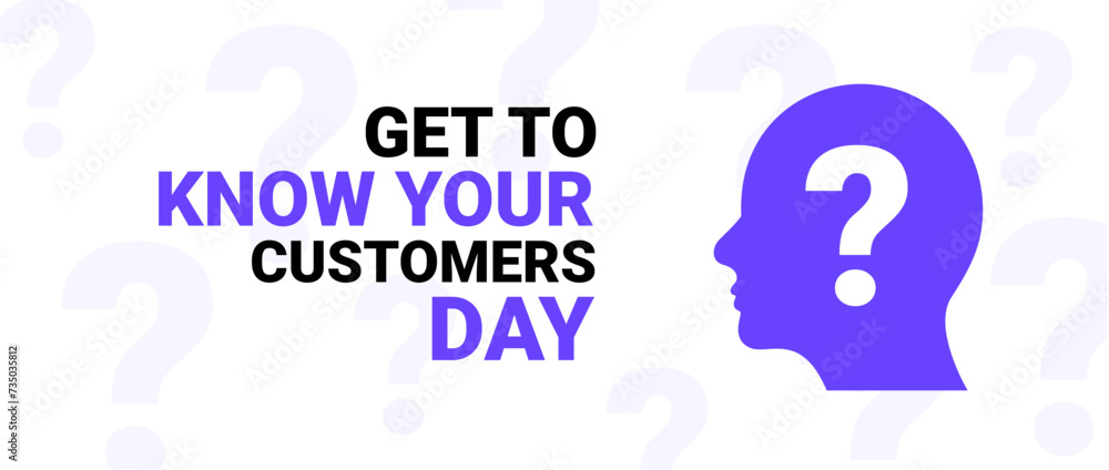 Know your customer day design business background. Know customer people banner concept template. Know your customer day design business background. Know customer people banner concept template.