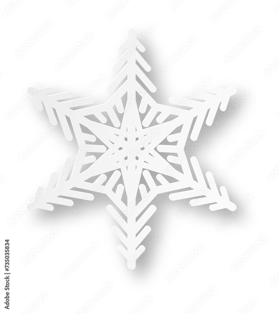 Christmas papercut element. Paper snowflake. Winter decoration Christmas papercut element. Paper snowflake. Winter decoration
