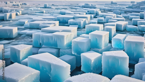 A background depicting ice cubes, evoking the ambiance of an ice festival.]