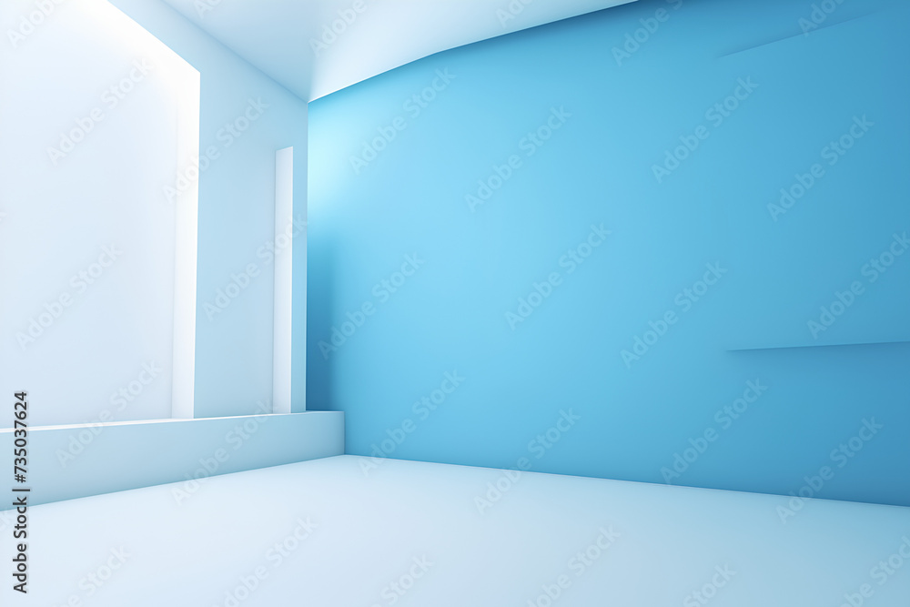 Obraz premium empty room with wall made by midjourney