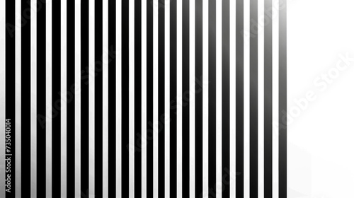 Abstract Composition of Vertical Lines in Black and White
