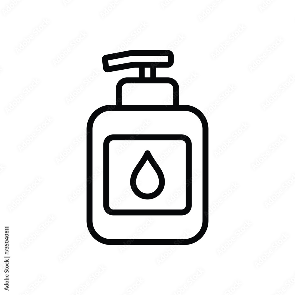 shampoo icon vector design template in white background shampoo icon vector design template in white background