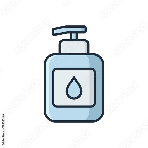 shampoo icon vector design template in white background