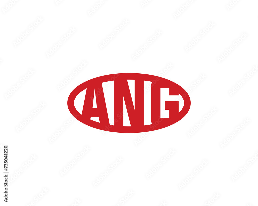 ANG logo design vector template