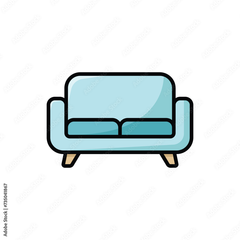 sofa icon vector design template in white background sofa icon vector design template in white background