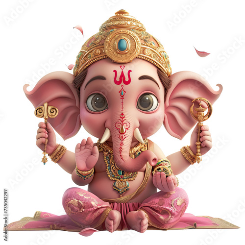 Baby Ganesha watercolor Clipart PNG High quality , Cute Ganesh illustration, royal elephant bundle photo