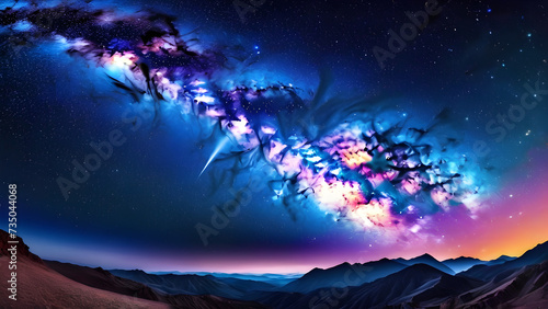 A stunning image of the Milky Way galaxy, with its vast expanse of stars and cosmic dust, creating a mesmerizing and awe-inspiring backdrop suitable for an ultra theme wallpaper.