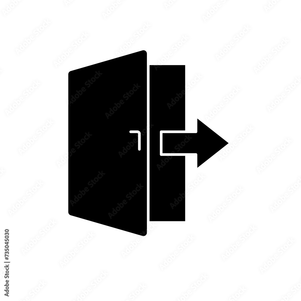 logout concept line icon. Simple element illustration. logout concept outline symbol design. logout concept line icon. Simple element illustration. logout concept outline symbol design.