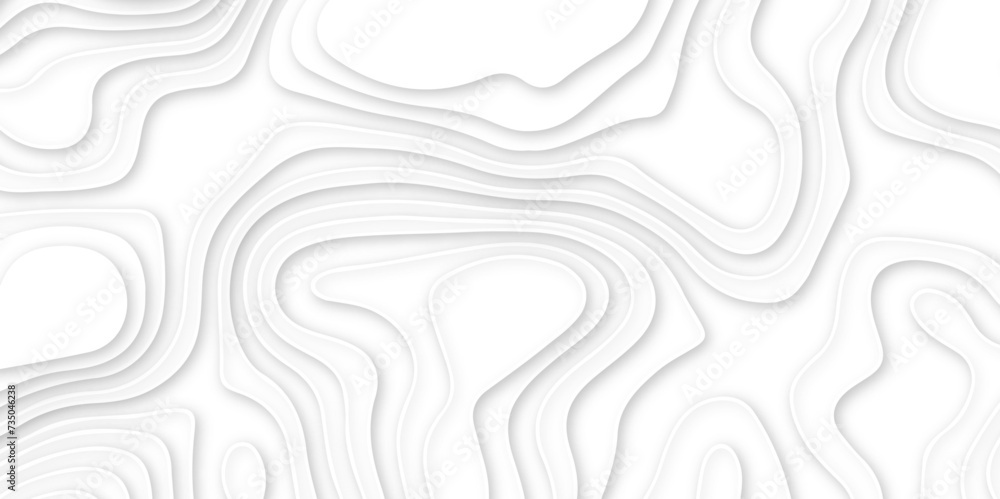 Abstract white wavy line 3d paper cut white background. abstract white background with smooth wavy layers. silver grid map line topography mount contour map . Abstract white wavy line 3d paper cut white background. abstract white background with smooth wavy layers. silver grid map line topography mount contour map .