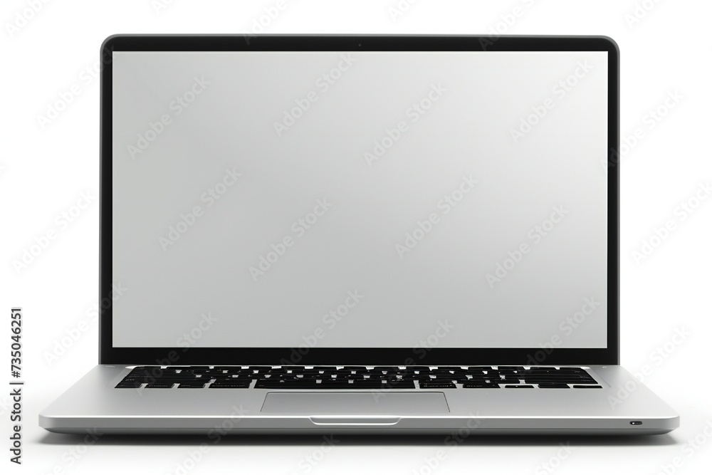 Modern laptop isolated on white background Generative Ai Modern laptop isolated on white background Generative Ai