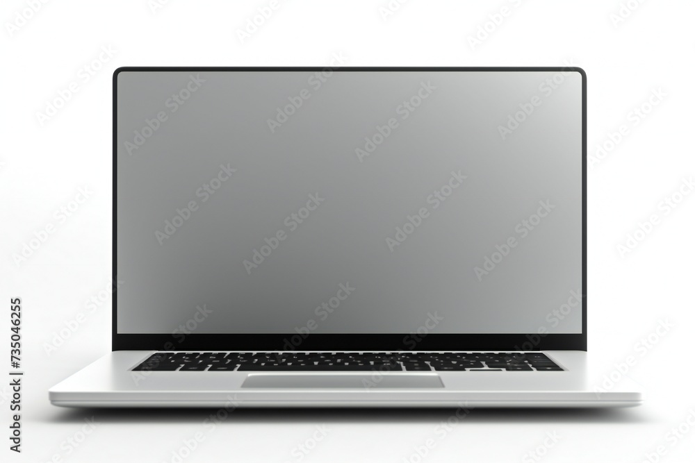 Modern laptop isolated on white background Generative Ai Modern laptop isolated on white background Generative Ai