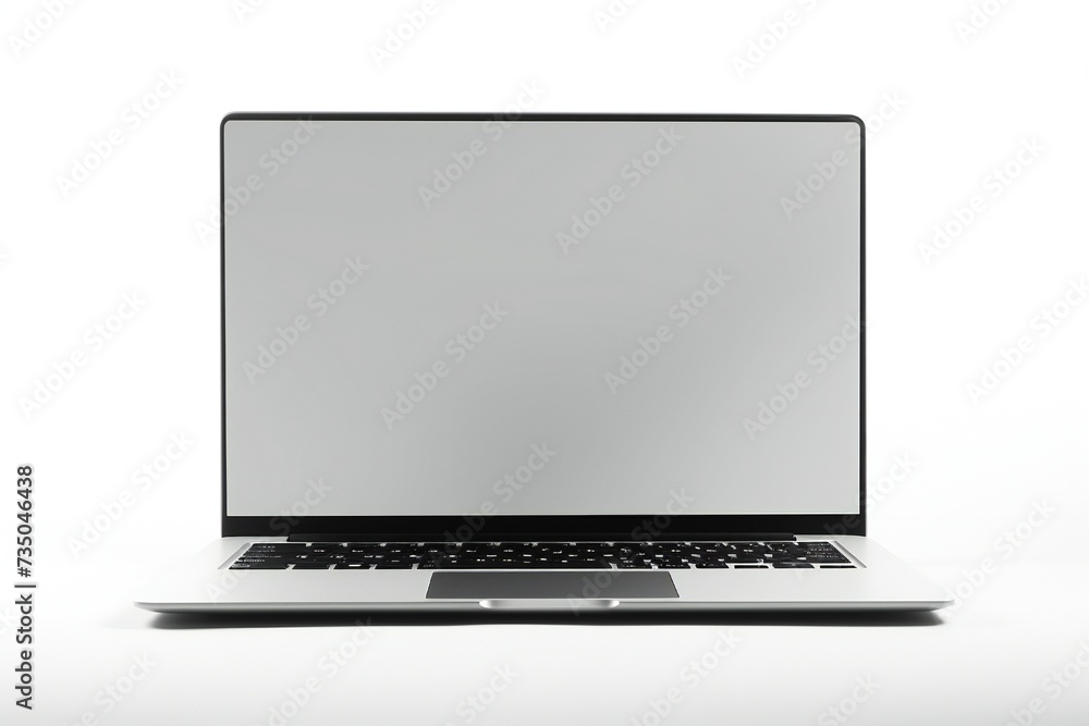Modern laptop isolated on white background Generative Ai Modern laptop isolated on white background Generative Ai