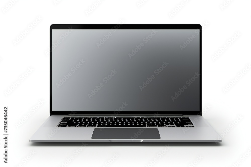 Modern laptop isolated on white background Generative Ai Modern laptop isolated on white background Generative Ai