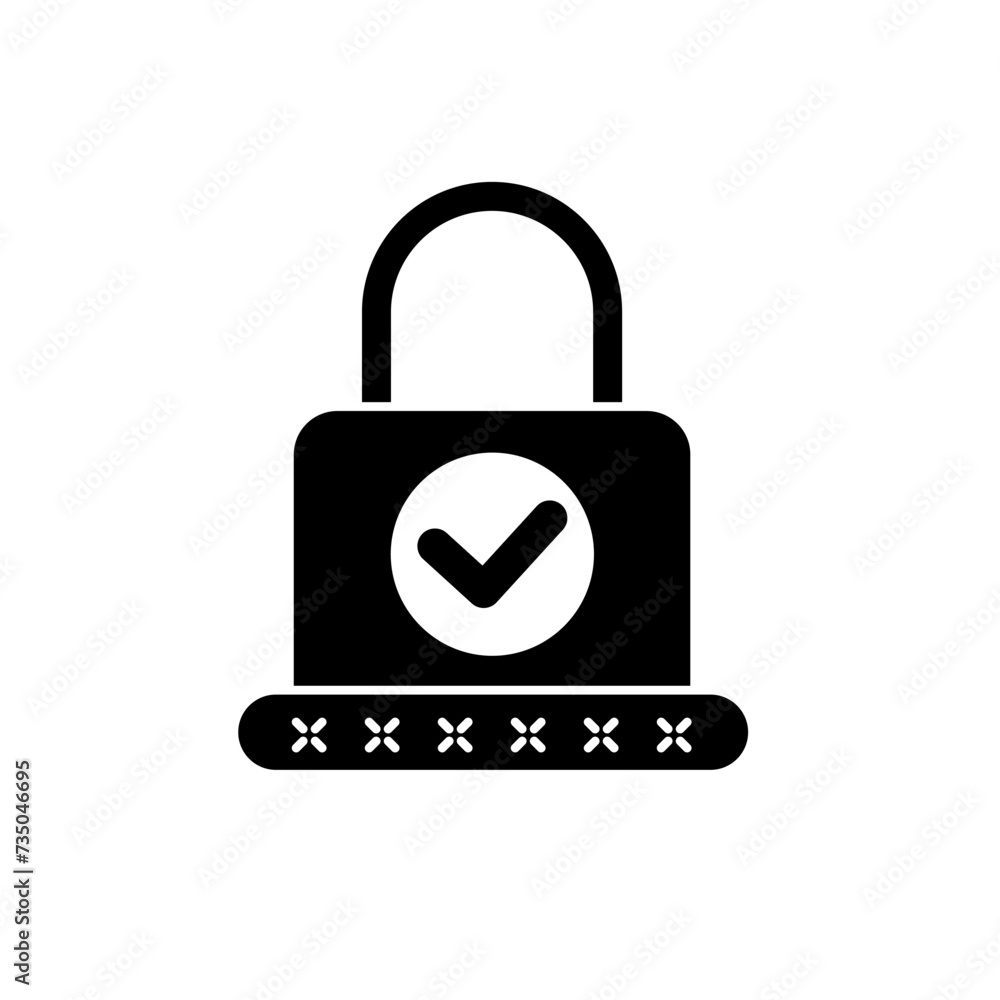 password concept line icon. Simple element illustration. password concept outline symbol design. password concept line icon. Simple element illustration. password concept outline symbol design.