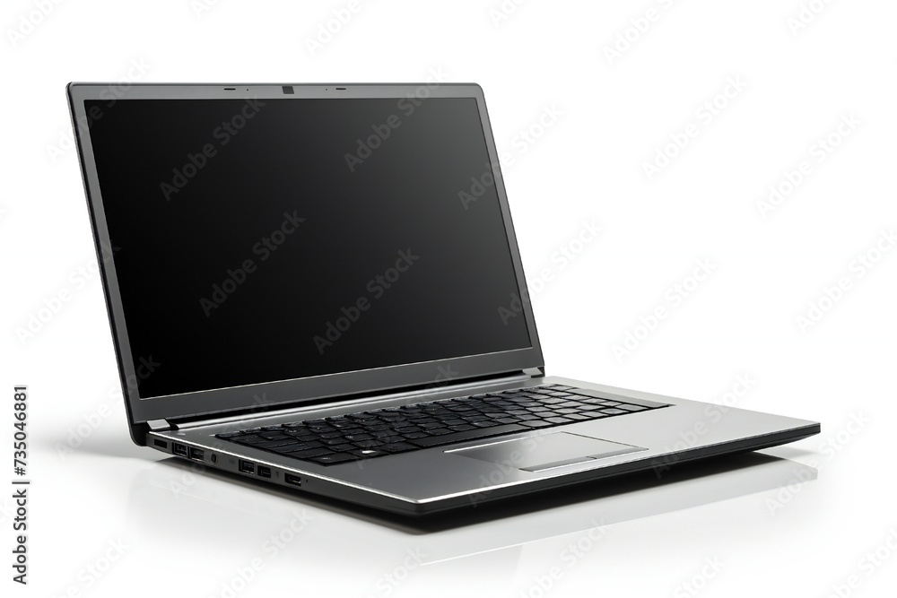 Modern laptop isolated on white background Generative Ai Modern laptop isolated on white background Generative Ai
