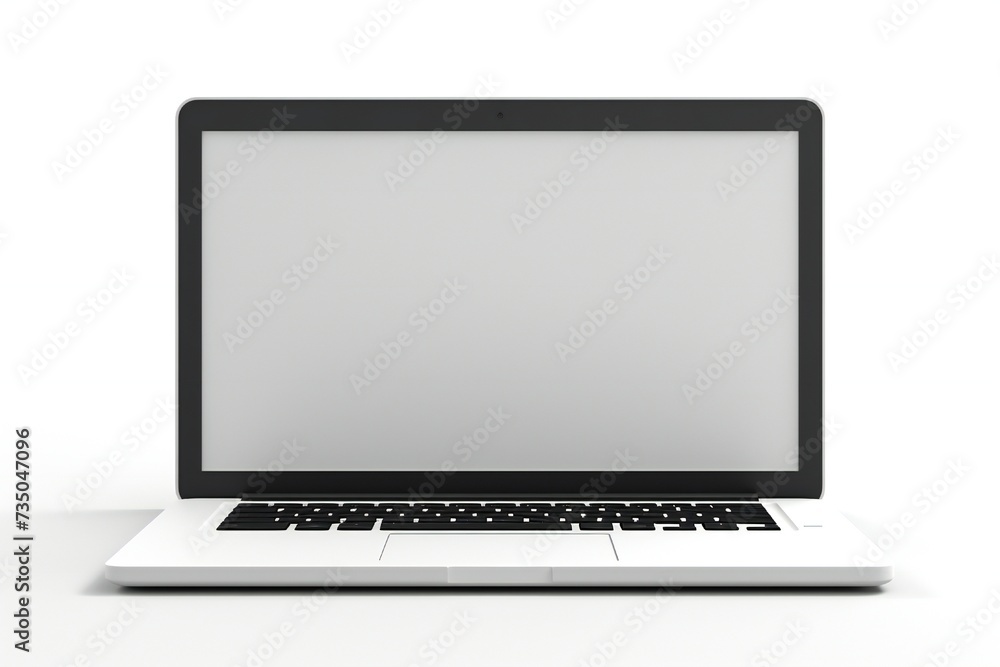 Modern laptop isolated on white background Generative Ai Modern laptop isolated on white background Generative Ai