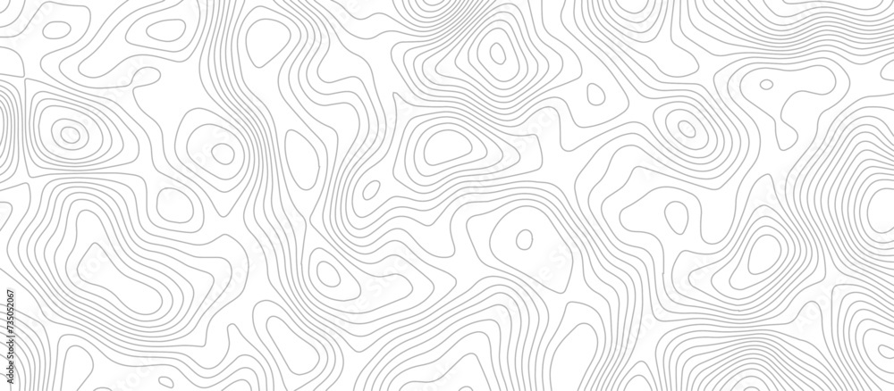 Abstract topographic Contour Map Subtle White Vector Background . Blank Detailed topographic patter line map background .Topographic Map Of wild west Abstract Vector Background.