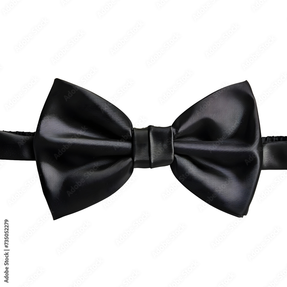 Black bow tie isolated on transparent or white background, png Black bow tie isolated on transparent or white background, png