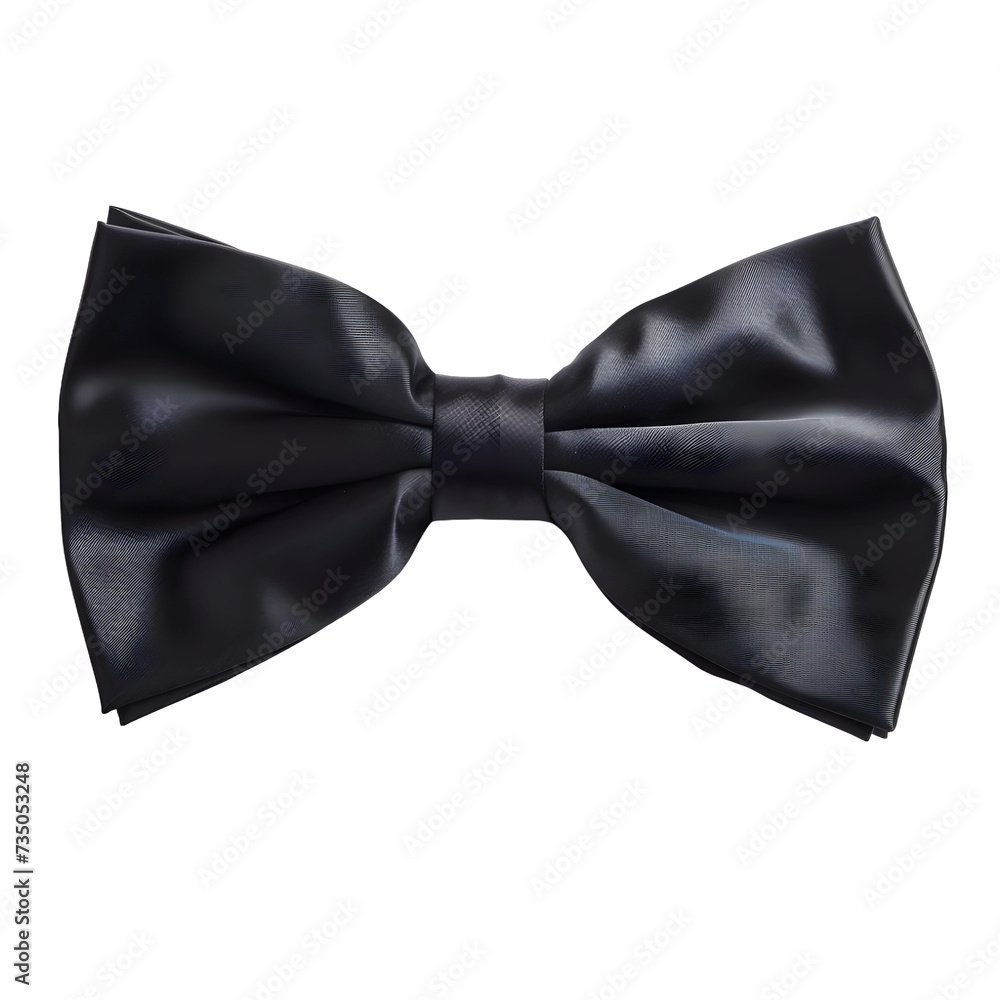 Black bow tie isolated on transparent or white background, png Black bow tie isolated on transparent or white background, png