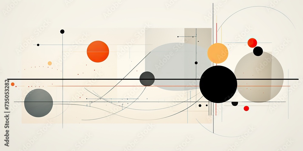 Minimal scandinavian nordic boho inspired poster with geometric shapes decoration view Minimal scandinavian nordic boho inspired poster with geometric shapes decoration view